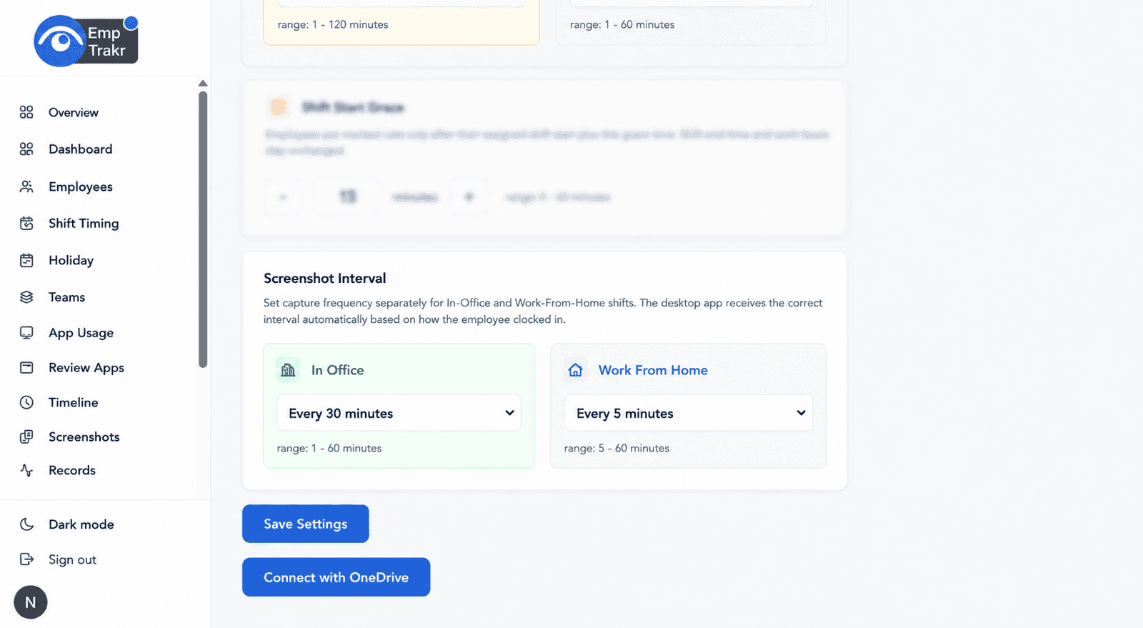 Connect Google Drive or OneDrive