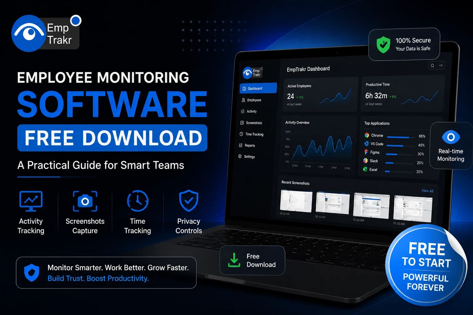 Employee monitoring software free download | EmpTrakr