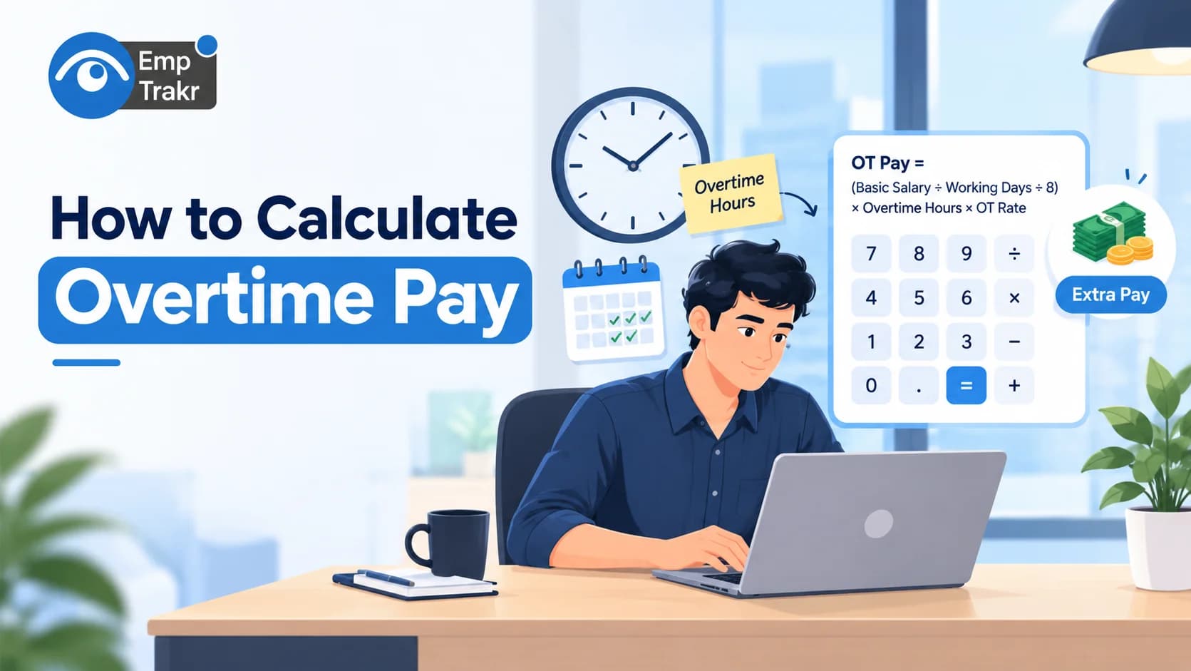 How to calculate overtime pay with EmpTrakr