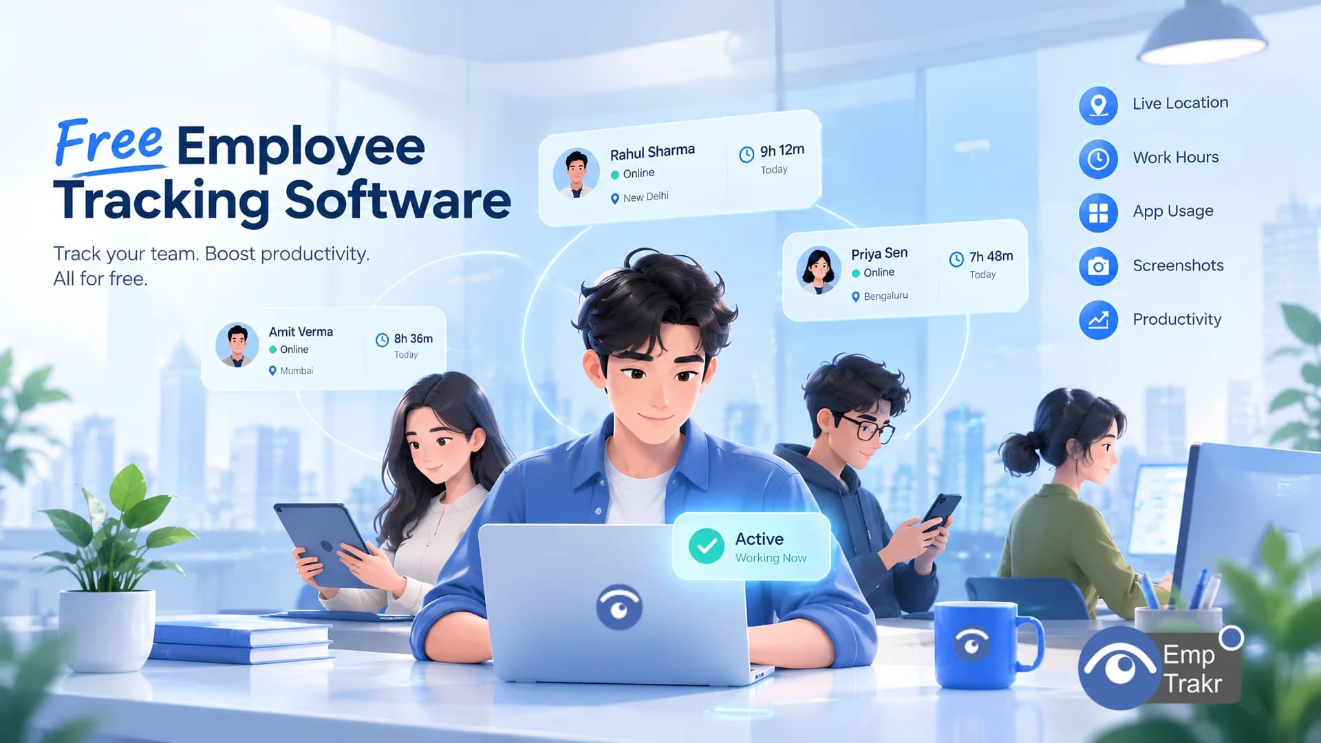 free employee tracking software | EmpTrakr